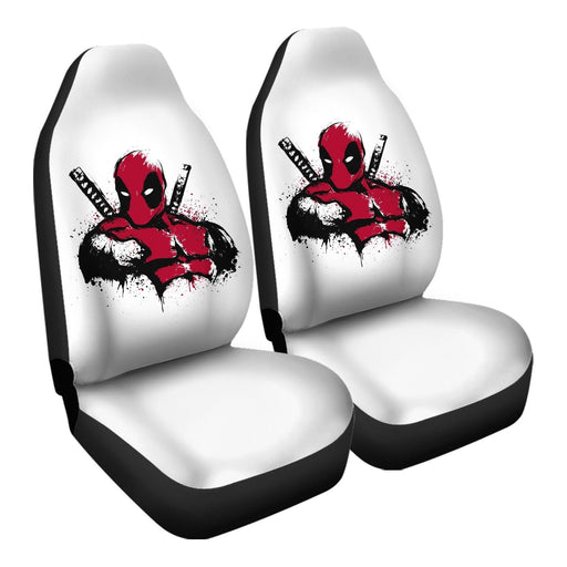 Merc In Red Car Seat Covers - One size