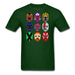 Mexican Masks Unisex Classic T-Shirt - forest green / S