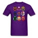 Mexican Masks Unisex Classic T-Shirt - purple / S