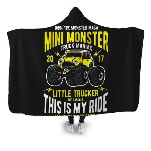 Mini Monster Hooded Blanket - Adult / Premium Sherpa