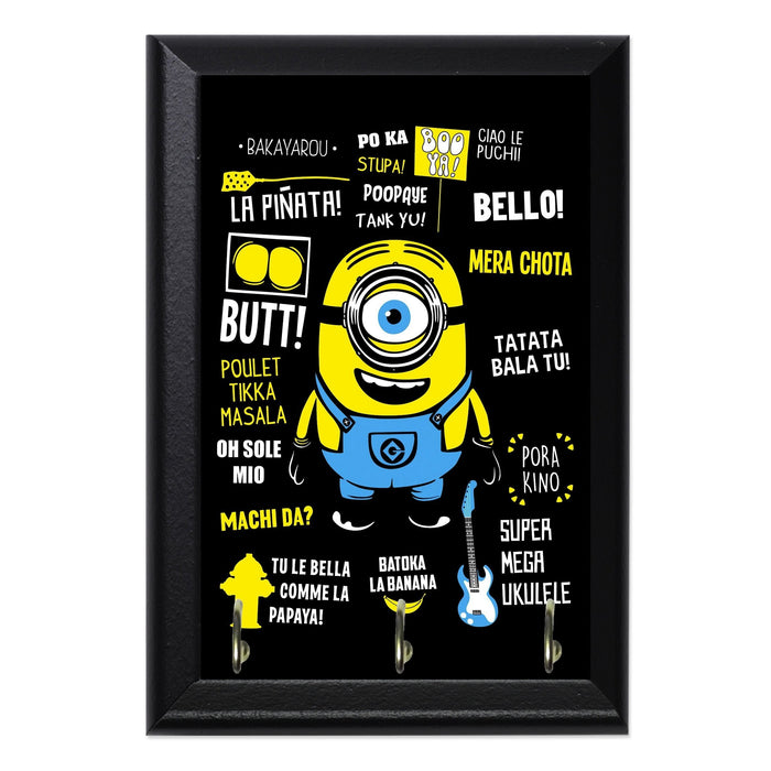Minion Famous Quotes Key Hanging Wall Plaque - 8 x 6 / Yes