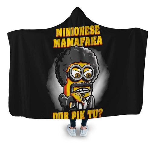 Minionese Mamafaka Hooded Blanket - Adult / Premium Sherpa