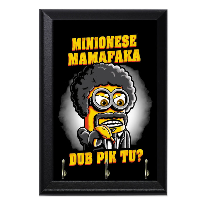 Minionese Mamafaka Key Hanging Wall Plaque - 8 x 6 / Yes