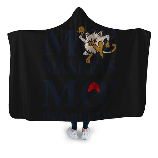 Mo Mankeys Hooded Blanket - Adult / Premium Sherpa