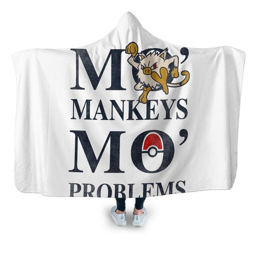 Momankeys Hooded Blanket - Adult / Premium Sherpa