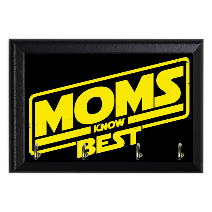 Moms Know Best Sw2 Key Hanging Plaque - 8 x 6 / Yes