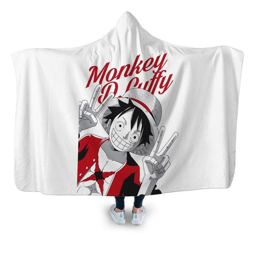 Monkey D Luffy 9 Hooded Blanket - Adult / Premium Sherpa