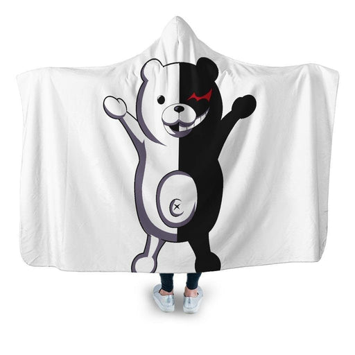 Monokuma Hooded Blanket - Adult / Premium Sherpa