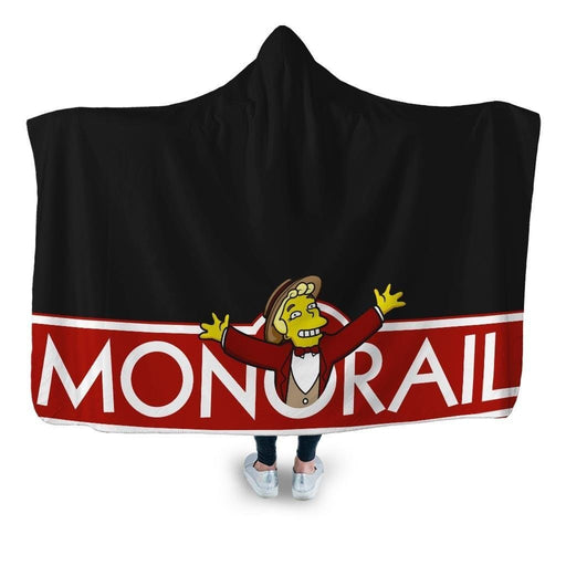 Monorail Hooded Blanket - Adult / Premium Sherpa