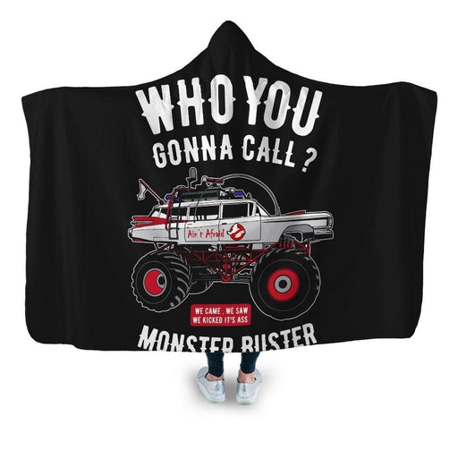 Monster Buster Hooded Blanket - Adult / Premium Sherpa