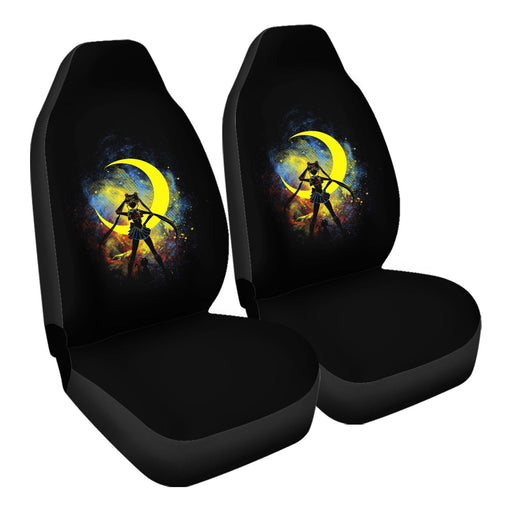 Moon Art Car Seat Covers - One size