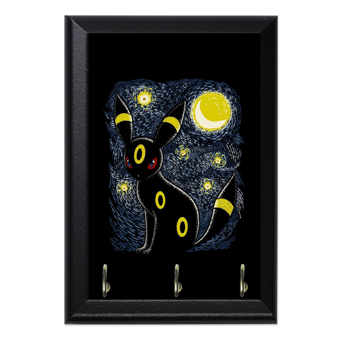 Moonlight Night halftoned Key Hanging Plaque - 8 x 6 / Yes