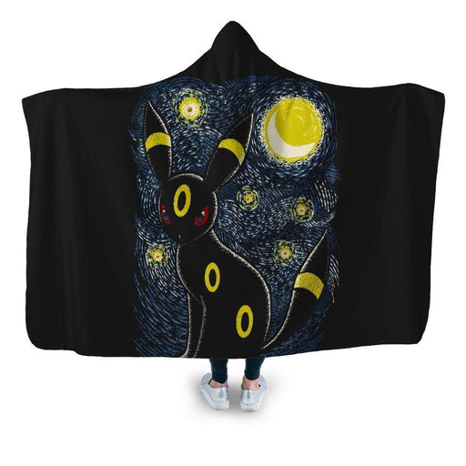 Moonlight Night Hooded Blanket - Adult / Premium Sherpa