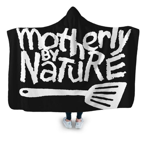 Motherly By Nature Hooded Blanket - Adult / Premium Sherpa