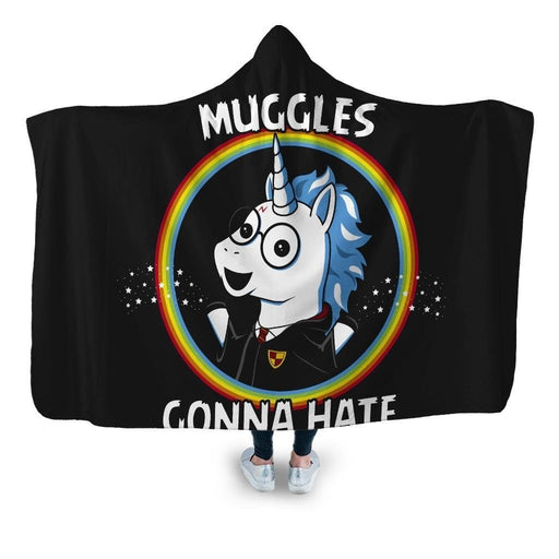 Muggles Gonna Hate Hooded Blanket - Adult / Premium Sherpa
