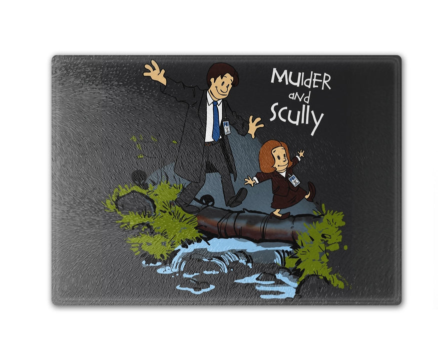 Mulder And Scully Cutting Board