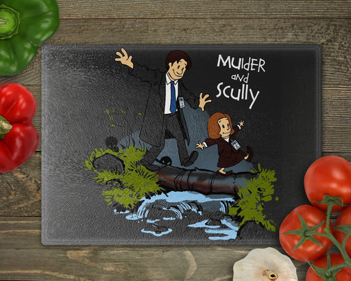 Mulder And Scully Cutting Board