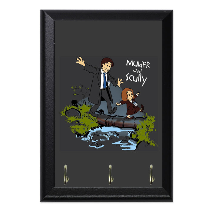 Mulder And Scully Key Hanging Plaque - 8 x 6 / Yes