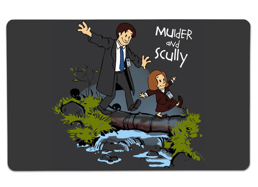 Mulder And Scully Large Mouse Pad