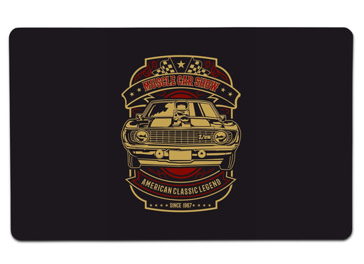 Muscle Car Show Large Mouse Pad