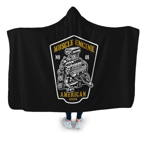 Muscle Engine Hooded Blanket - Adult / Premium Sherpa