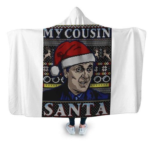 My Cousin Santa Hooded Blanket - Adult / Premium Sherpa