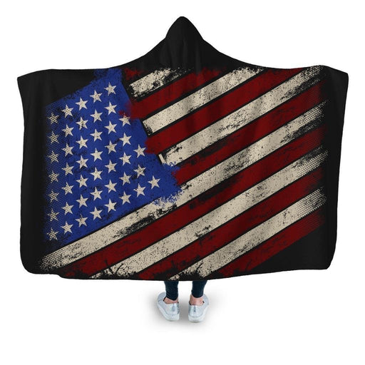 My Flag Colors Hooded Blanket - Adult / Premium Sherpa