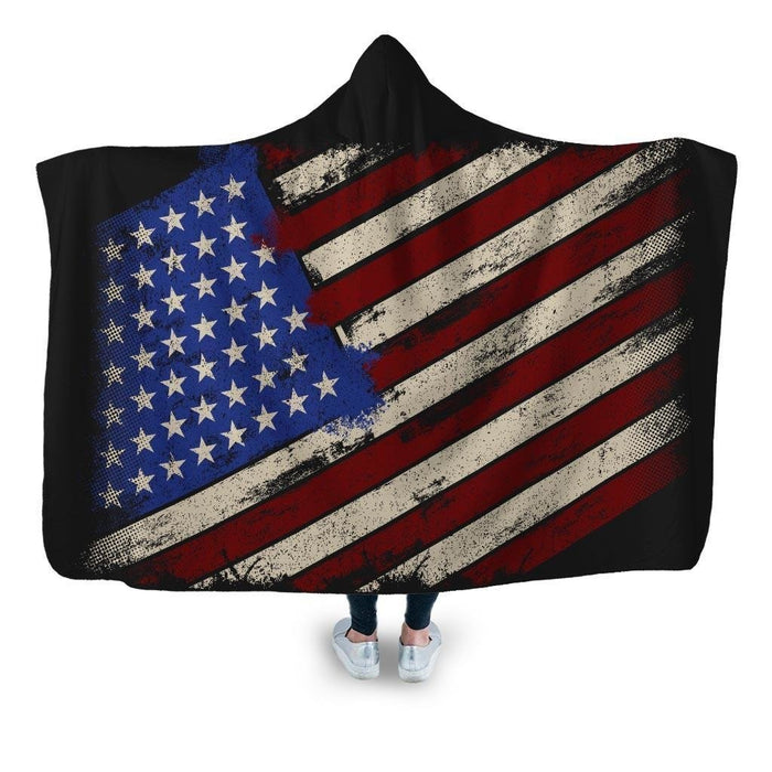 My Flag Colors Hooded Blanket - Adult / Premium Sherpa