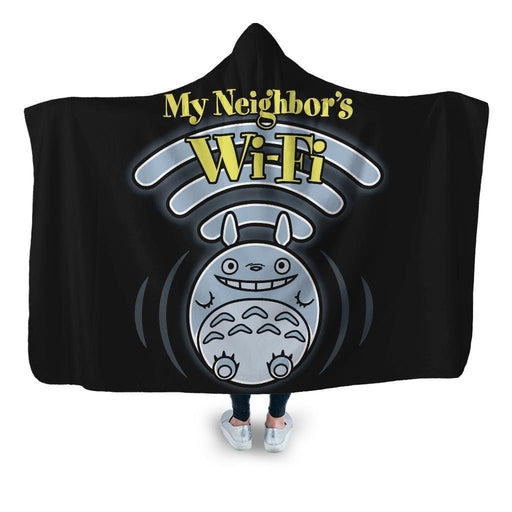 My Neighbors Wifi Hooded Blanket - Adult / Premium Sherpa