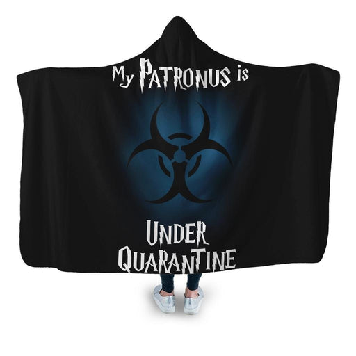 My Patronus Is Under Quarantine Hooded Blanket - Adult / Premium Sherpa