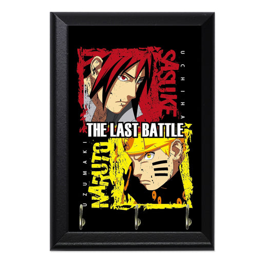 Naruto Vs Sasuke Key Hanging Plaque - 8 x 6 / Yes