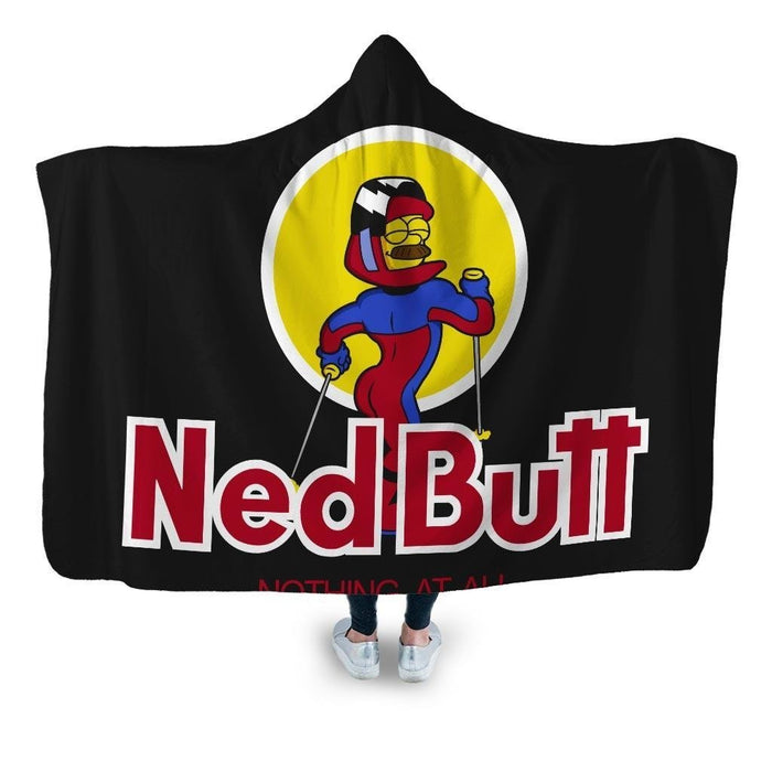 Ned Butt Hooded Blanket - Adult / Premium Sherpa