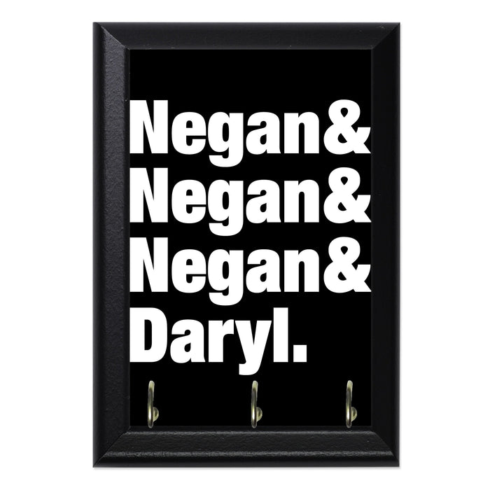 Negan Daryl Wall Plaque Key Holder - 8 x 6 / Yes