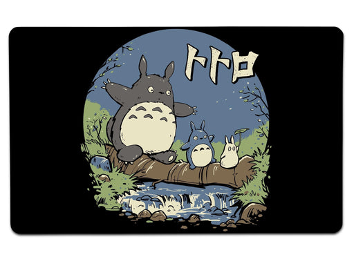 Neighbors In The Woods Large Mouse Pad