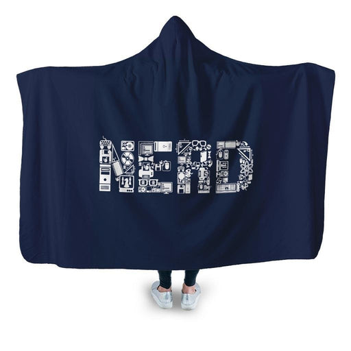 Nerd Hooded Blanket - Adult / Premium Sherpa