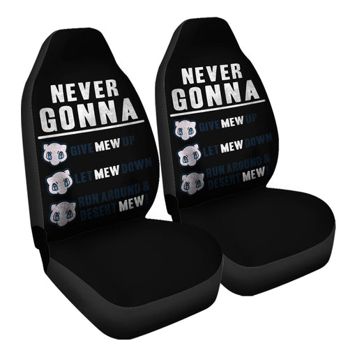 Never Gonna Give Mew Up Car Seat Covers - One size
