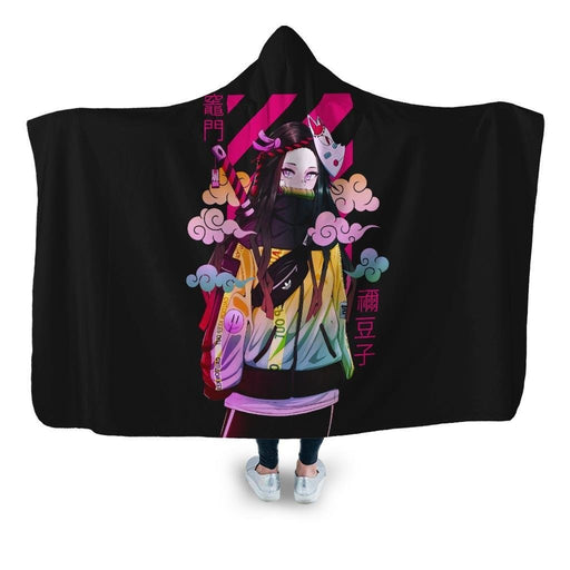 Nezuko Hooded Blanket - Adult / Premium Sherpa