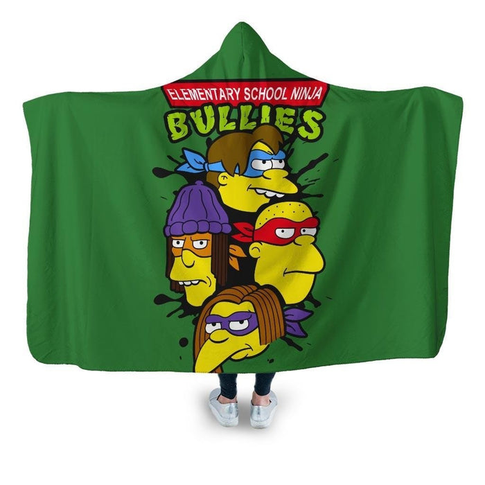 Ninja Bullies Hooded Blanket - Adult / Premium Sherpa