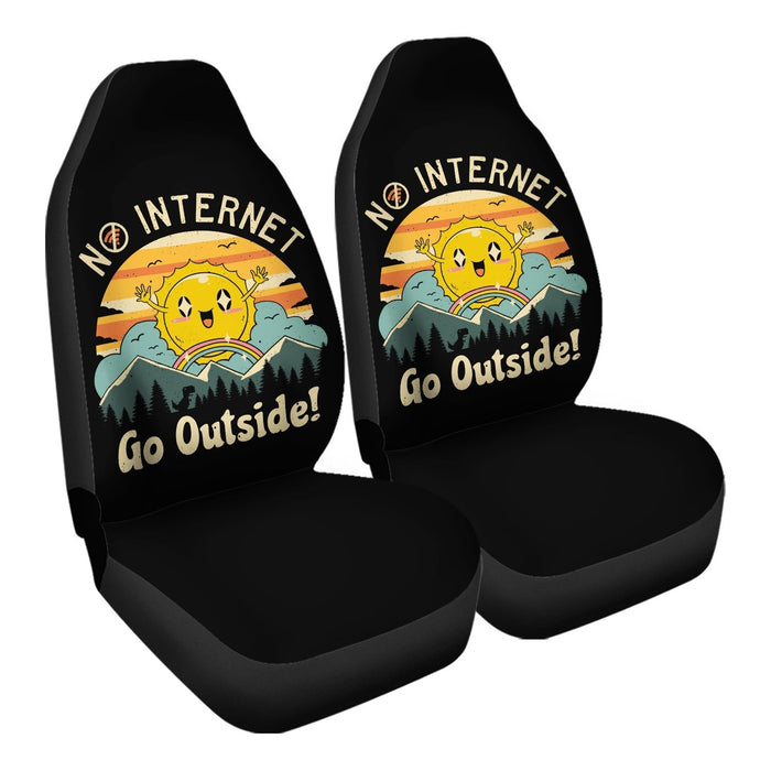 No Internet Vibes! Car Seat Covers - One size