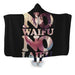 No Waifu Laifu V2 Hooded Blanket - Adult / Premium Sherpa
