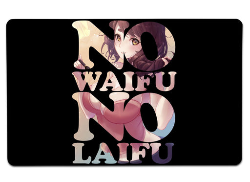 No Waifu Laifu V2 Large Mouse Pad