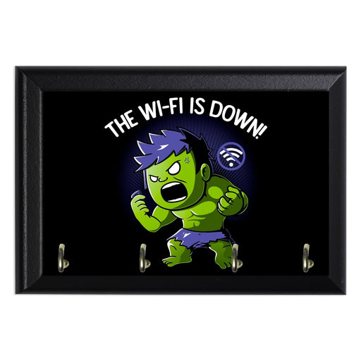No Wifi Key Hanging Plaque - 8 x 6 / Yes