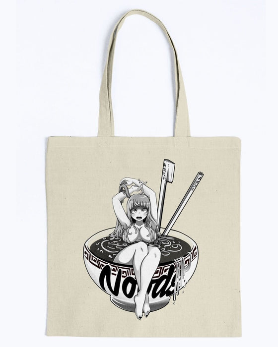 Noodle Girl Canvas Tote - Natural / M
