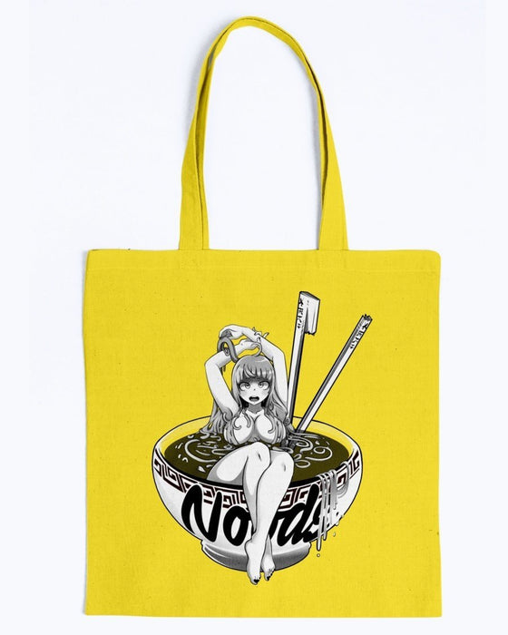 Noodle Girl Canvas Tote - Yellow / M