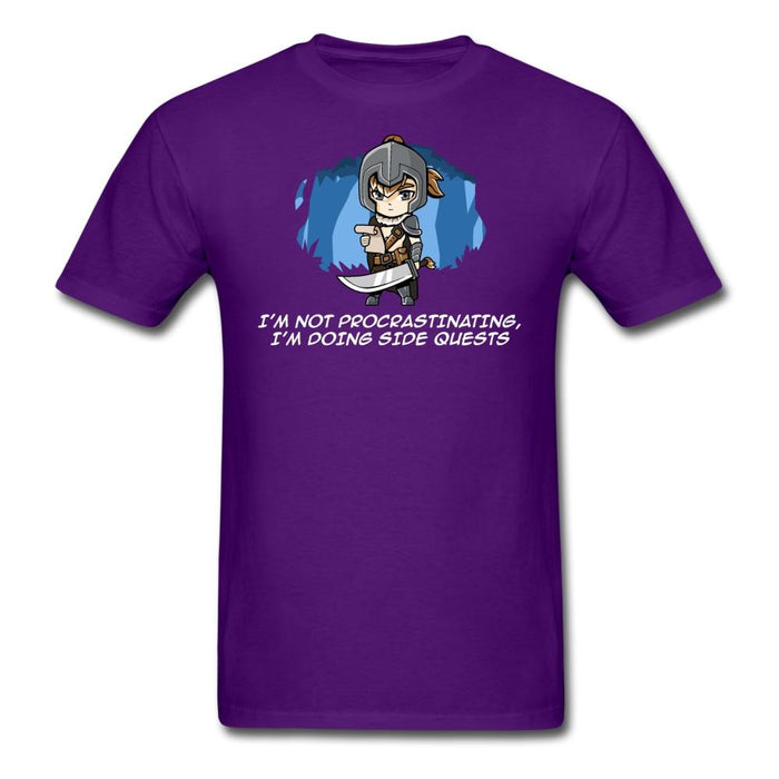 Not Procrastinating Doing Side Quests Unisex Classic T-Shirt - purple / S