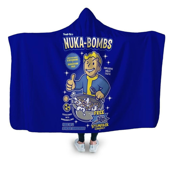 Nuka Bombs Hooded Blanket - Adult / Premium Sherpa