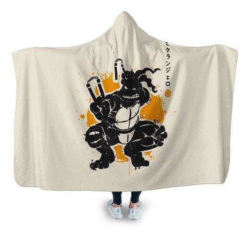 Nunchaku Warrior Hooded Blanket - Adult / Premium Sherpa