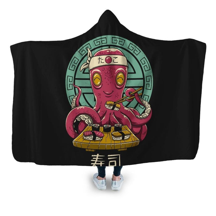 Octo Sushi Hooded Blanket - Adult / Premium Sherpa