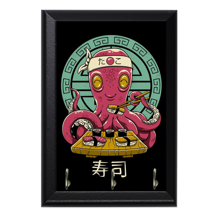 Octo Sushi Wall Plaque Key Holder - 8 x 6 / Yes