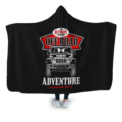 Off Road Hooded Blanket - Adult / Premium Sherpa